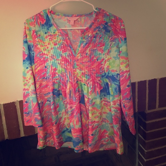 EUC Lilly Pulitzer Tunic Top Sample Size S - Picture 1 of 6